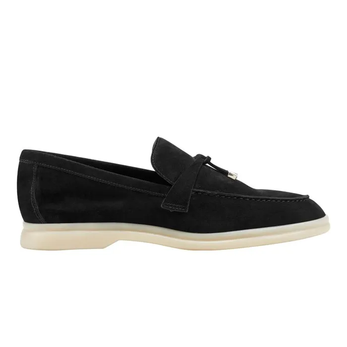 Women Marc Fisher Loafers and Flats Yanelli Casual Loafer Black Suede