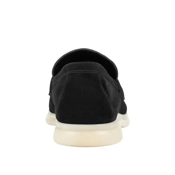 Women Marc Fisher Loafers and Flats Yanelli Casual Loafer Black Suede