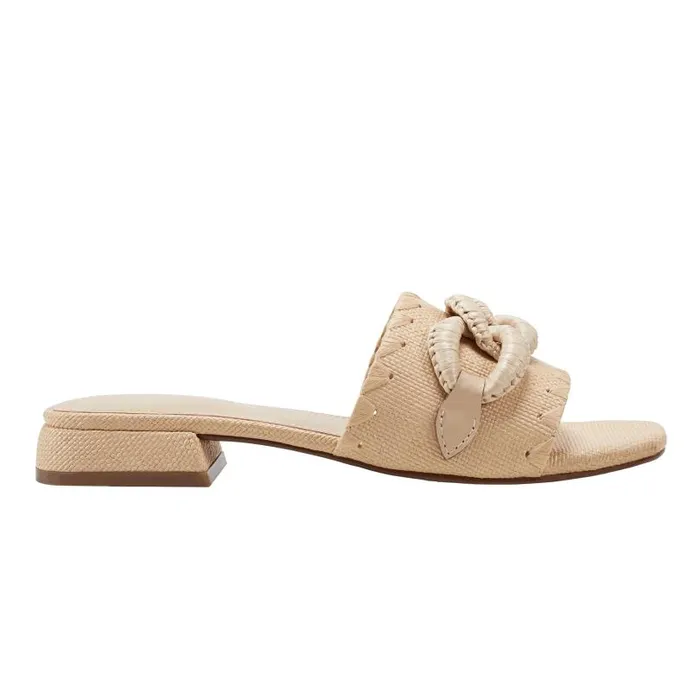 Women Marc Fisher Mules and Slides Myami Slide Sandal Light Natural