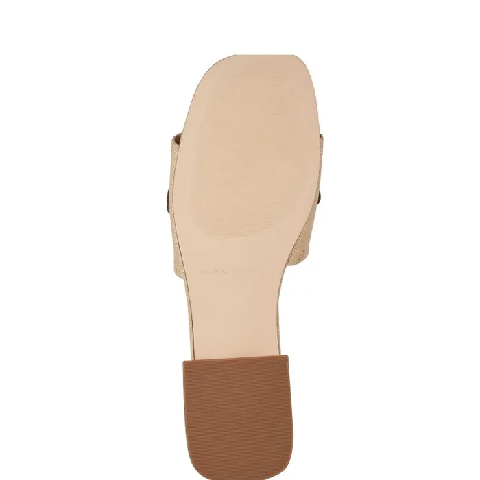 Women Marc Fisher Mules and Slides Myami Slide Sandal Light Natural