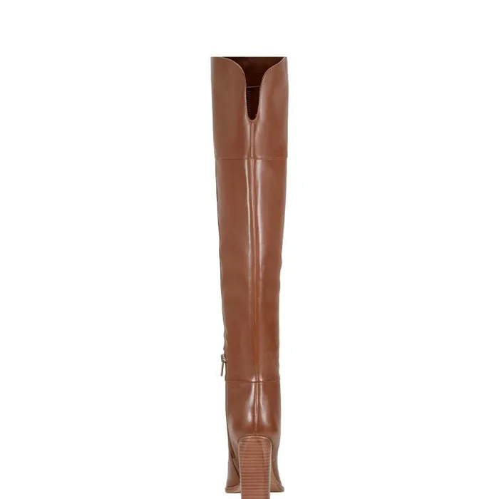Women Marc Fisher OTK Boots Lasli Over The Knee Boot Brown Leather