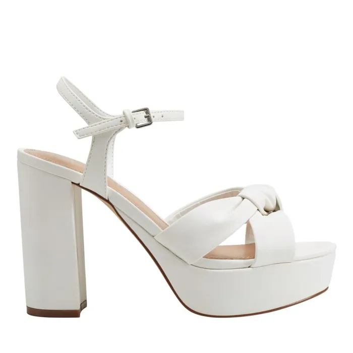Women Marc Fisher Sandals Deren Platform Sandal White