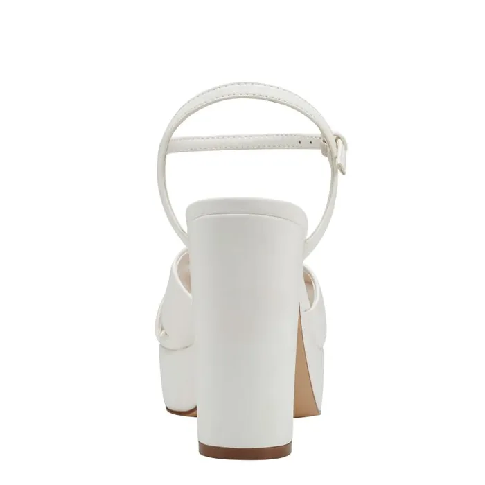 Women Marc Fisher Sandals Deren Platform Sandal White