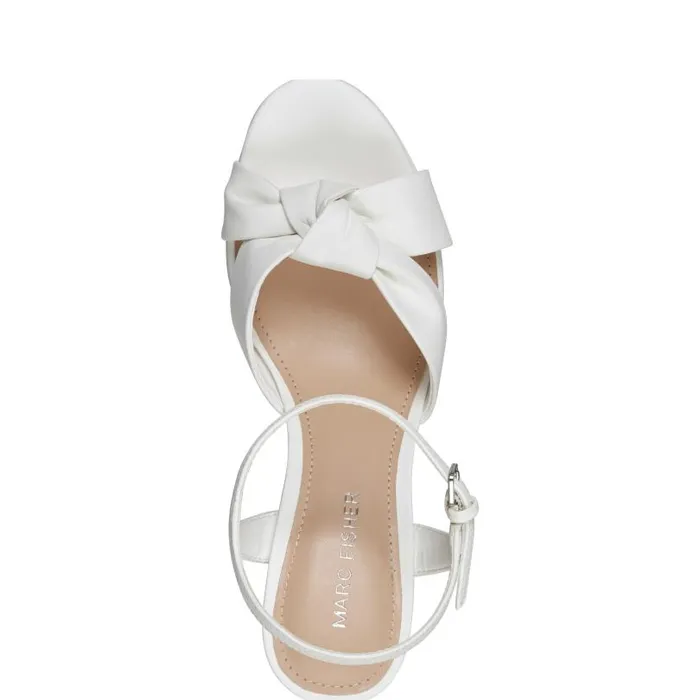 Women Marc Fisher Sandals Deren Platform Sandal White