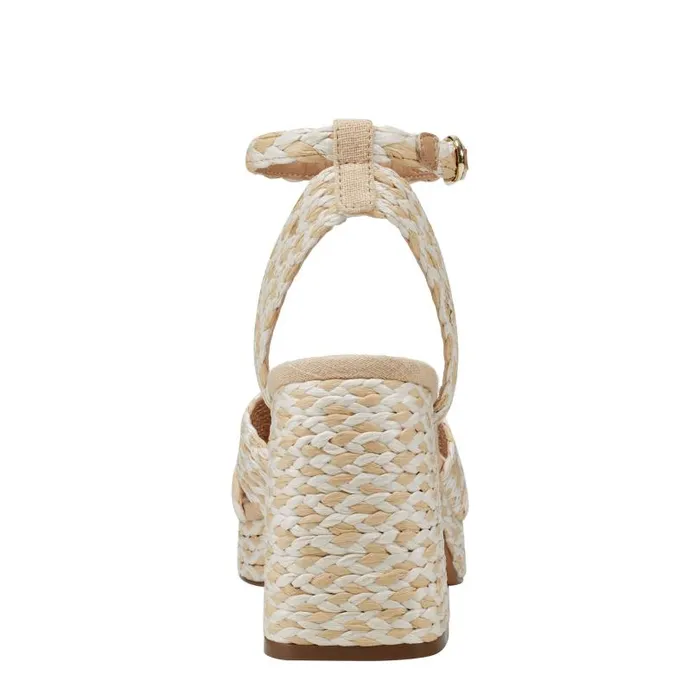 Women Marc Fisher Sandals Janie Platform Sandal Light Natural