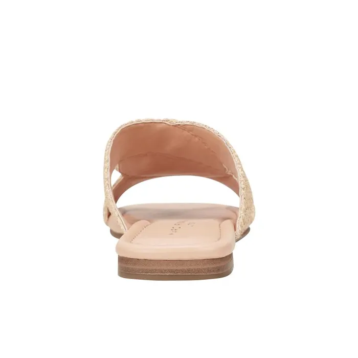 Women Marc Fisher Sandals Navie Flat Sandal Natural Raffia