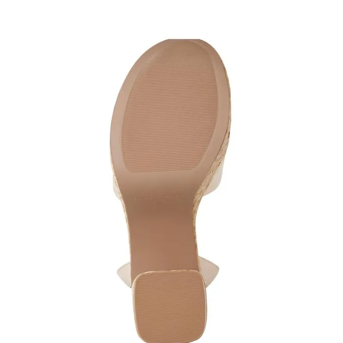 Women Marc Fisher Sandals Palyca Platform Espadrille Sandal Natural Leather