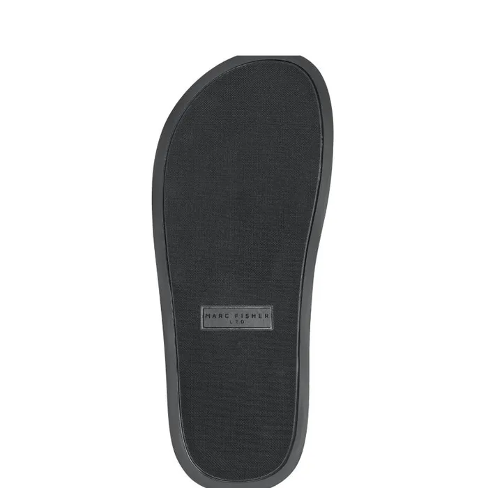 Women Marc Fisher Sandals Verity Flat Footbed Sandal Black