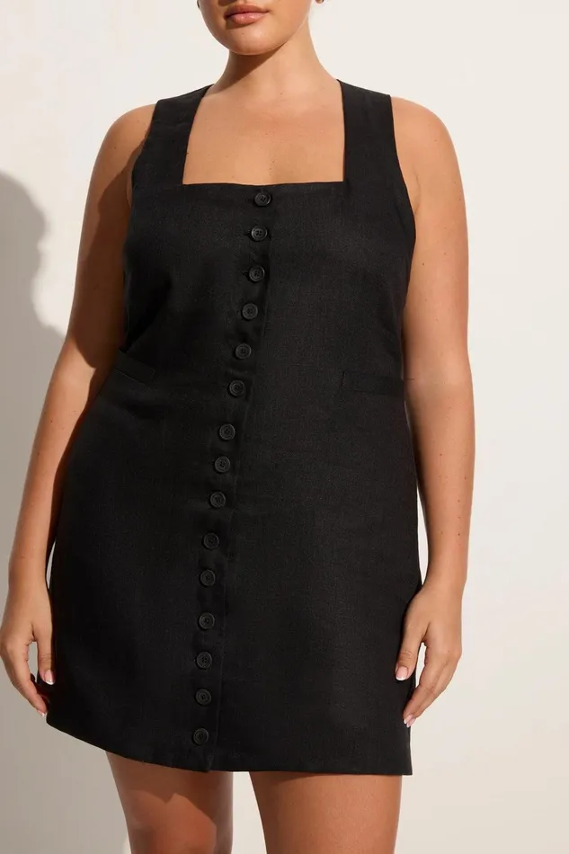 Women Marinia Mini Dress Black Faithfull The Brand Dresses Women Marinia Mini Dress Black Faithfull The Brand Dresses