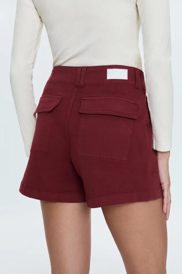 Women Marissa High Rise Utility Short 8211 Sangria Pistola Denim Shorts