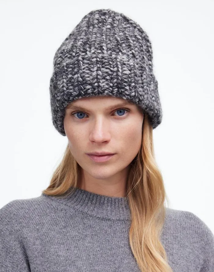 Women Marled Chunky Beanie Cookies And Cream Madewell Hats