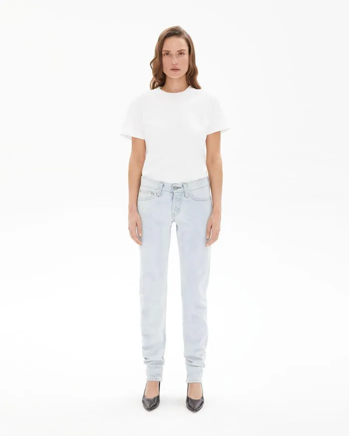 Women Masc Lo Drainpipe Jeans Acc Flat Bleach Indigo Helmut Lang Pants
