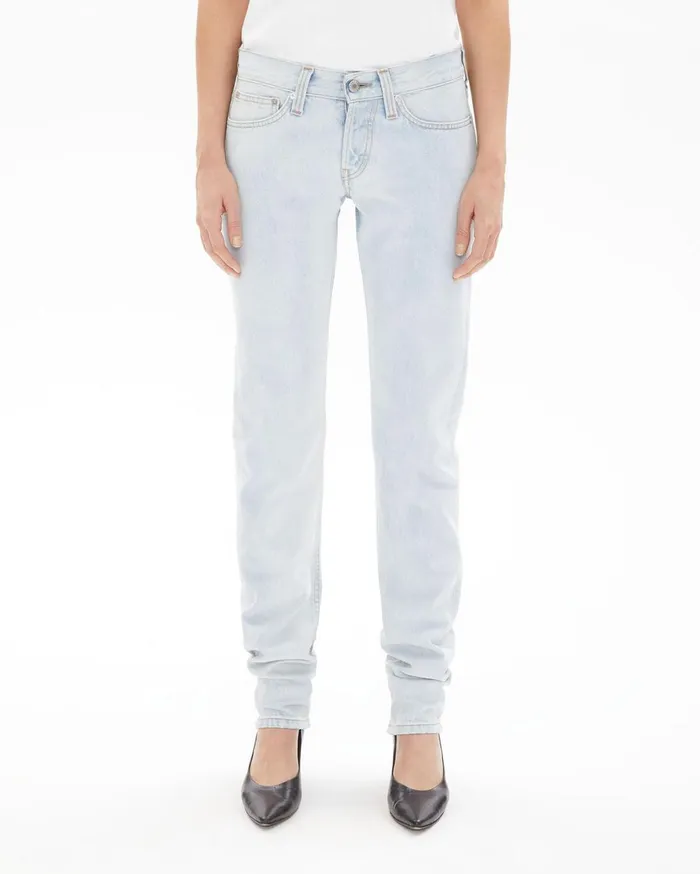 Women Masc Lo Drainpipe Jeans Acc Flat Bleach Indigo Helmut Lang Pants