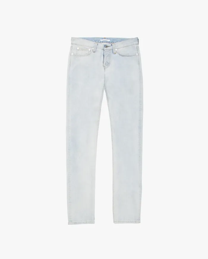 Women Masc Lo Drainpipe Jeans Acc Flat Bleach Indigo Helmut Lang Pants