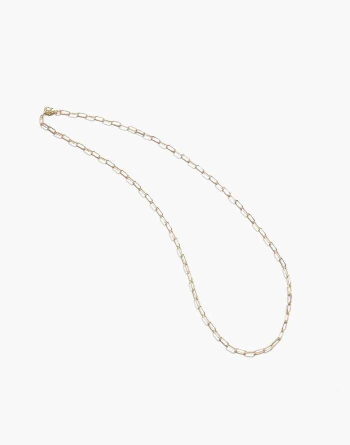 Women Maslo Jewelry Drawn Cable Chain Necklace Gold Gold Madewell Jewelry