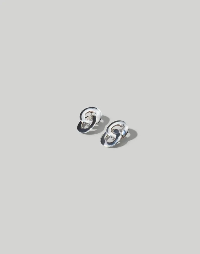 Women Maslo Jewelry Linked Earrings Silver Madewell Jewelry