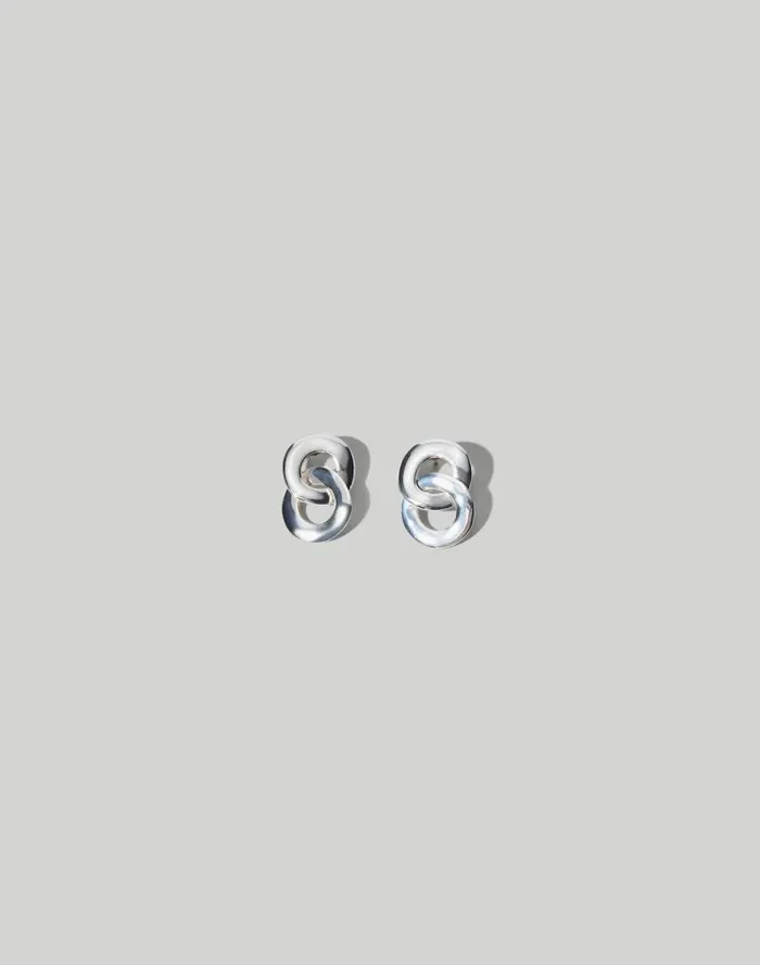 Women Maslo Jewelry Linked Earrings Silver Madewell Jewelry