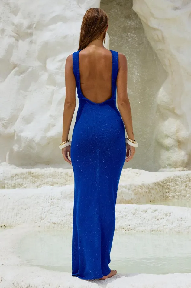 Women Maxi Dresses Runaway The Label ADRIANA MAXI DRESS Azure