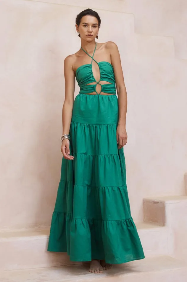 Women Maxi Dresses Runaway The Label ALYSIA MAXI DRESS Emerald