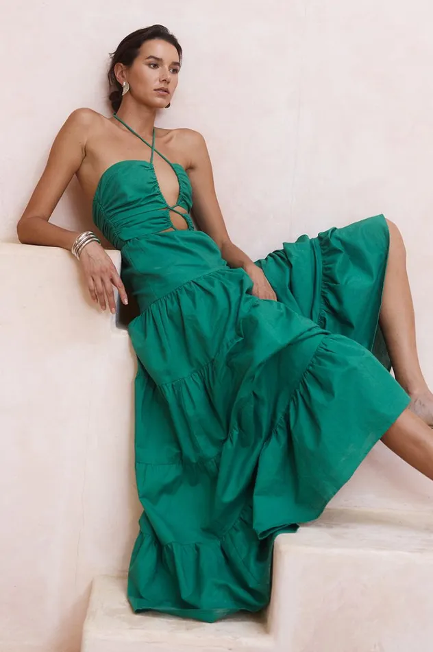 Women Maxi Dresses Runaway The Label ALYSIA MAXI DRESS Emerald