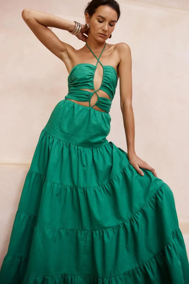 Women Maxi Dresses Runaway The Label ALYSIA MAXI DRESS Emerald