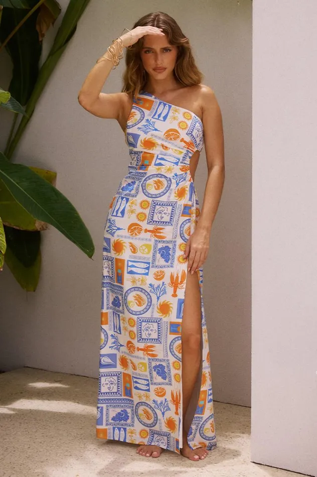 Women Maxi Dresses Runaway The Label ASCEND MAXI DRESS Caterina Print