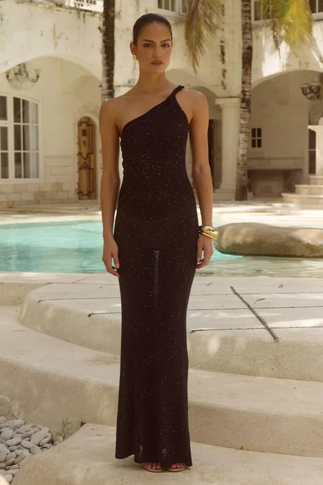 Women Maxi Dresses Runaway The Label DIANA MAXI DRESS Black
