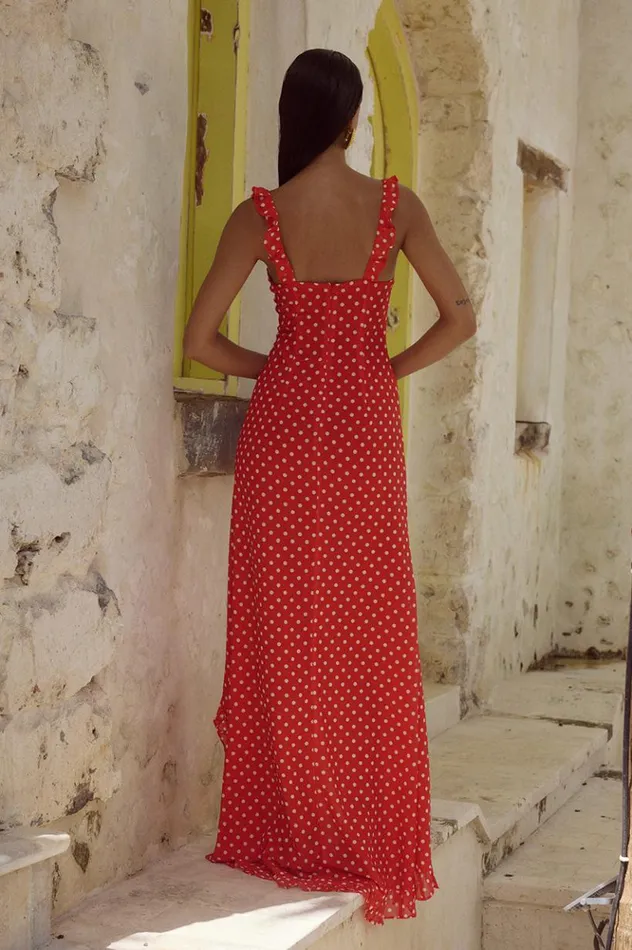 Women Maxi Dresses Runaway The Label EVEY MAXI DRESS Red