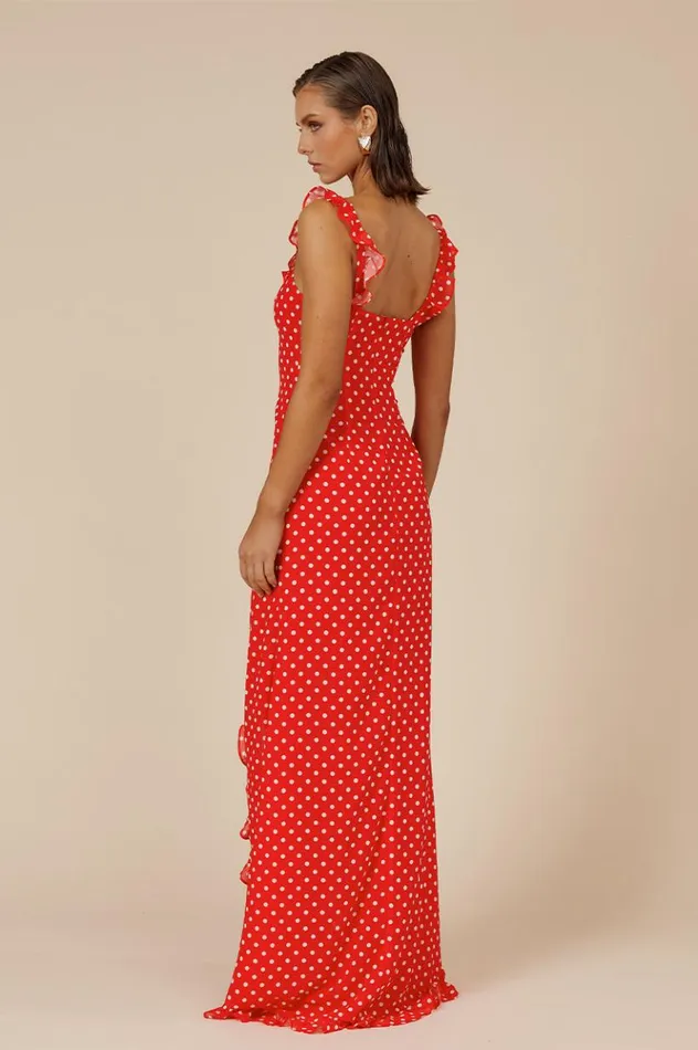 Women Maxi Dresses Runaway The Label EVEY MAXI DRESS Red