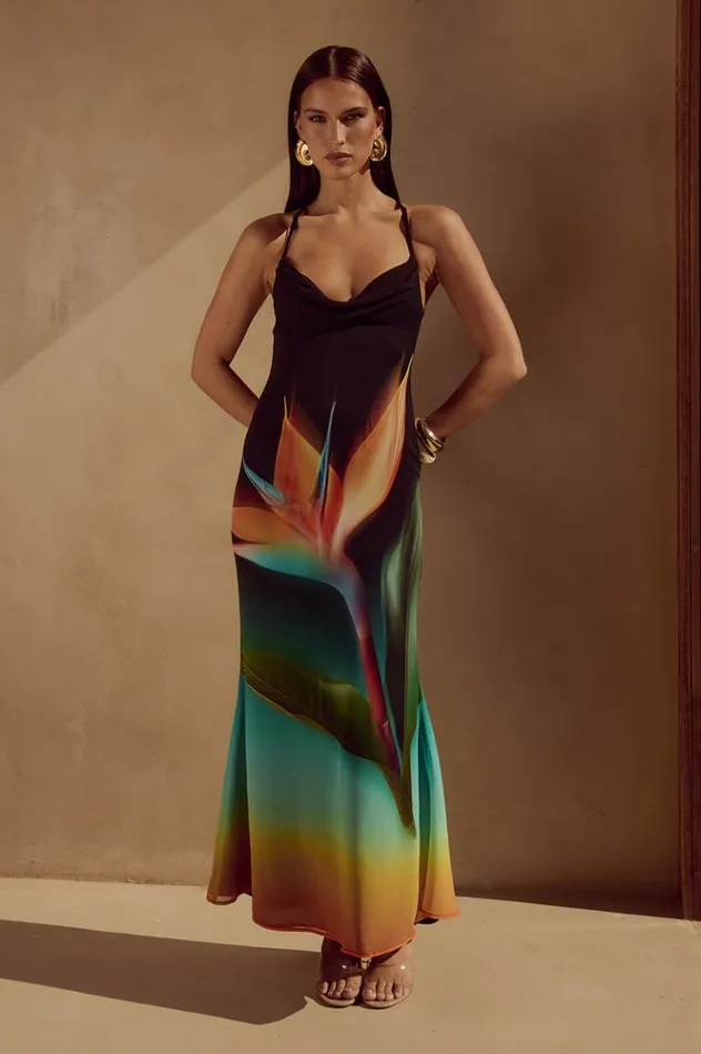 Women Maxi Dresses Runaway The Label LORELAI MAXI DRESS Paradise