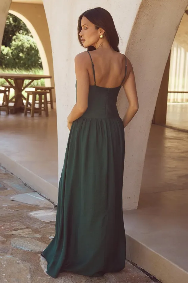 Women Maxi Dresses Runaway The Label MAEVI MAXI DRESS Emerald