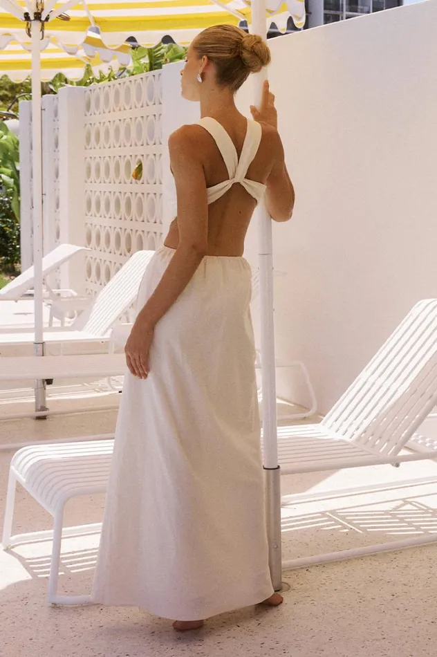 Women Maxi Dresses Runaway The Label MURILO MAXI DRESS Sand