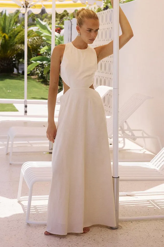 Women Maxi Dresses Runaway The Label MURILO MAXI DRESS Sand
