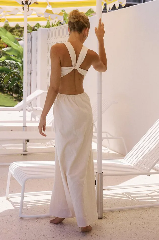 Women Maxi Dresses Runaway The Label MURILO MAXI DRESS Sand