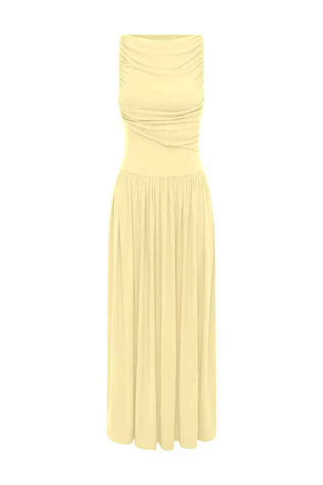 Women Maxi Dresses Runaway The Label NALLA MAXI DRESS Lemon