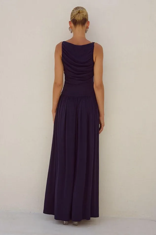Women Maxi Dresses Runaway The Label NALLA MAXI DRESS Navy