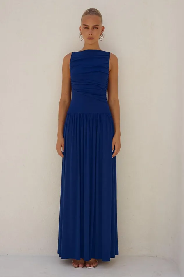 Women Maxi Dresses Runaway The Label NALLA MAXI DRESS Royal