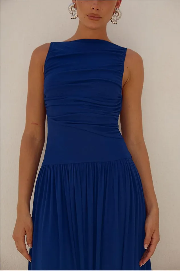 Women Maxi Dresses Runaway The Label NALLA MAXI DRESS Royal