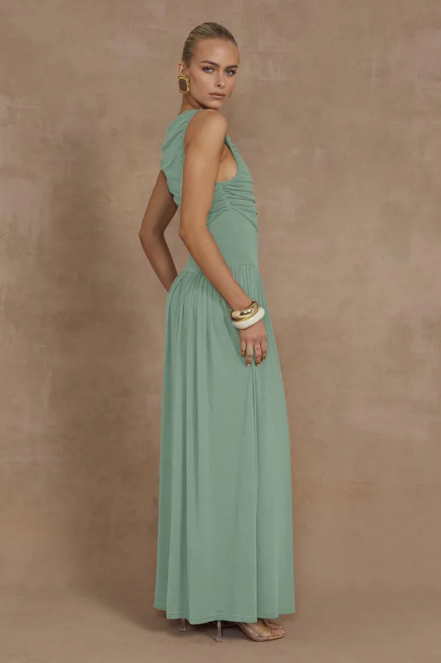Women Maxi Dresses Runaway The Label NALLA MAXI DRESS Sage