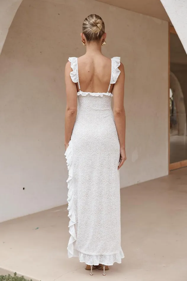Women Maxi Dresses Runaway The Label ORLEAN MAXI DRESS White