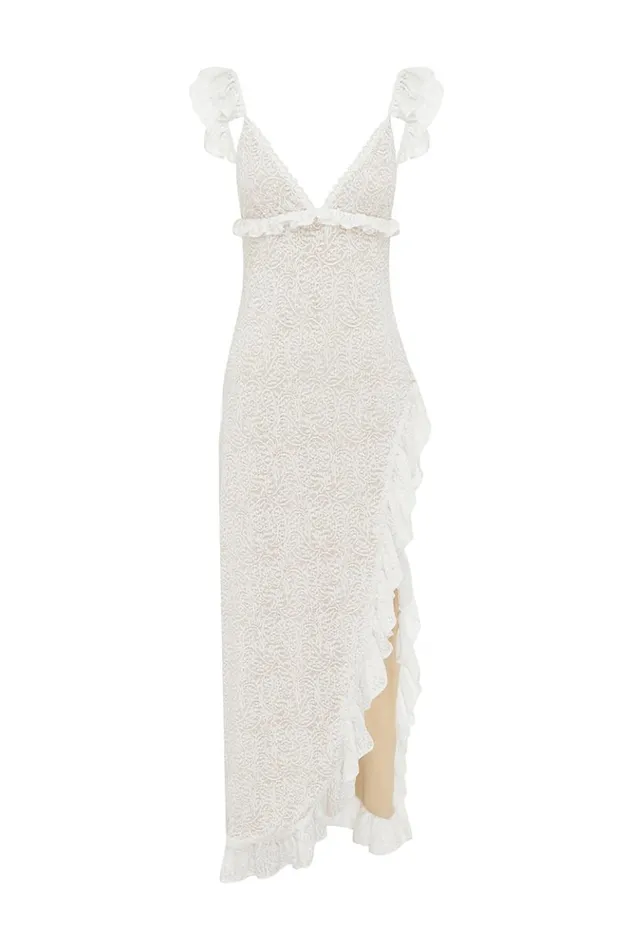 Women Maxi Dresses Runaway The Label ORLEAN MAXI DRESS White