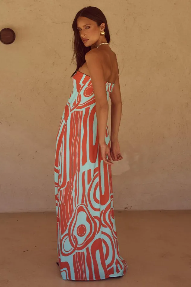Women Maxi Dresses Runaway The Label PHAEDRA MAXI DRESS Alba Print