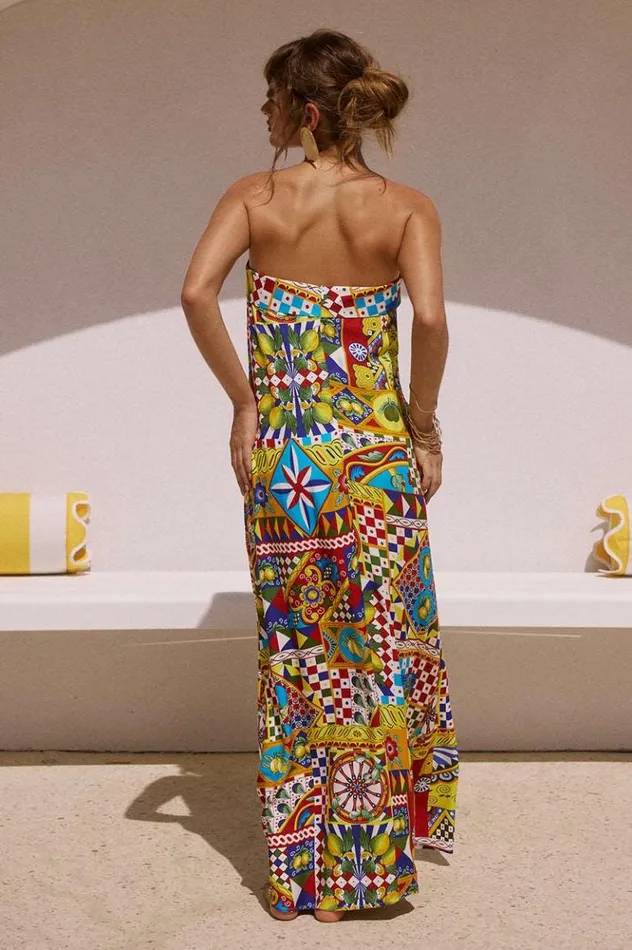 Women Maxi Dresses Runaway The Label PHAEDRA MAXI DRESS Phaedra Print