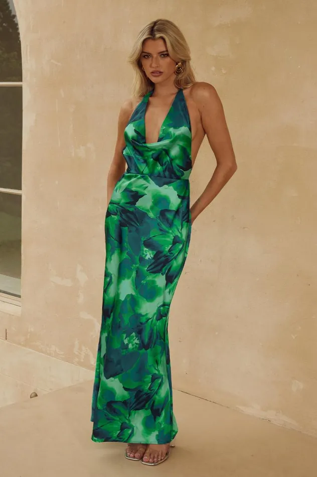 Women Maxi Dresses Runaway The Label POSEY MAXI DRESS Calista Green