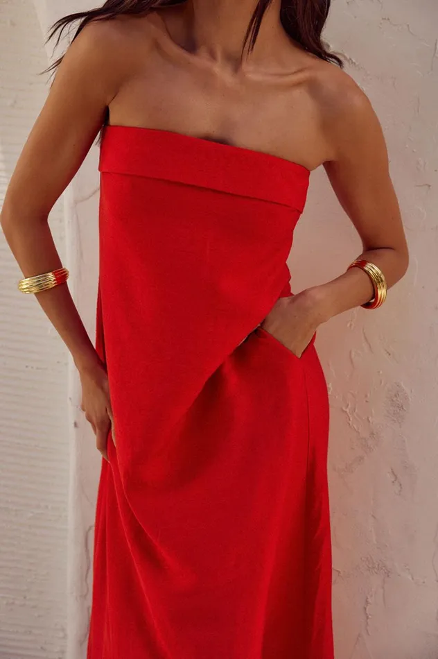 Women Maxi Dresses Runaway The Label SAPHIRA MAXI DRESS Jaffa