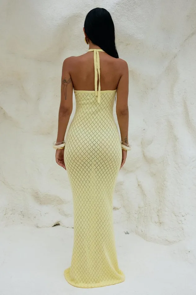 Women Maxi Dresses Runaway The Label SIMI MAXI DRESS Lemon