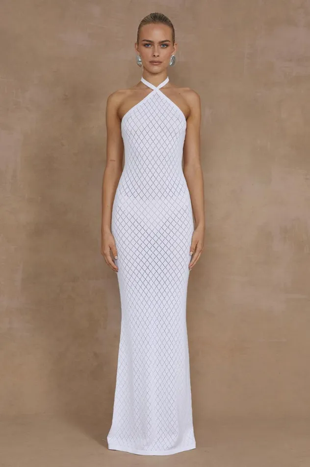 Women Maxi Dresses Runaway The Label SIMI MAXI DRESS White