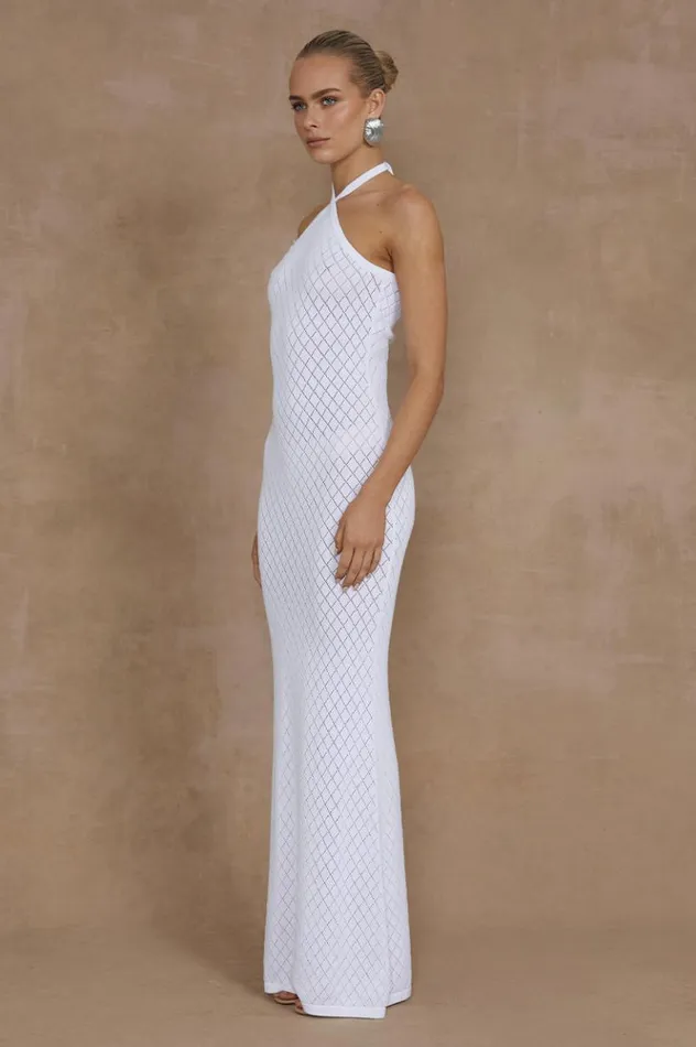 Women Maxi Dresses Runaway The Label SIMI MAXI DRESS White