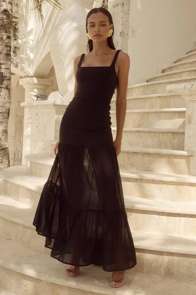 Women Maxi Dresses Runaway The Label TAHLIA MAXI DRESS Black