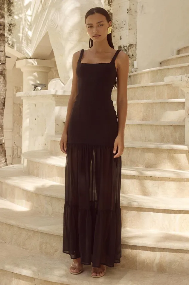 Women Maxi Dresses Runaway The Label TAHLIA MAXI DRESS Black